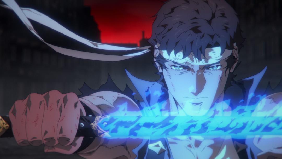 ریکتر بلمونت با شمشیر آلوکارد در فصل دوم انیمیشن Castlevania: Nocturne