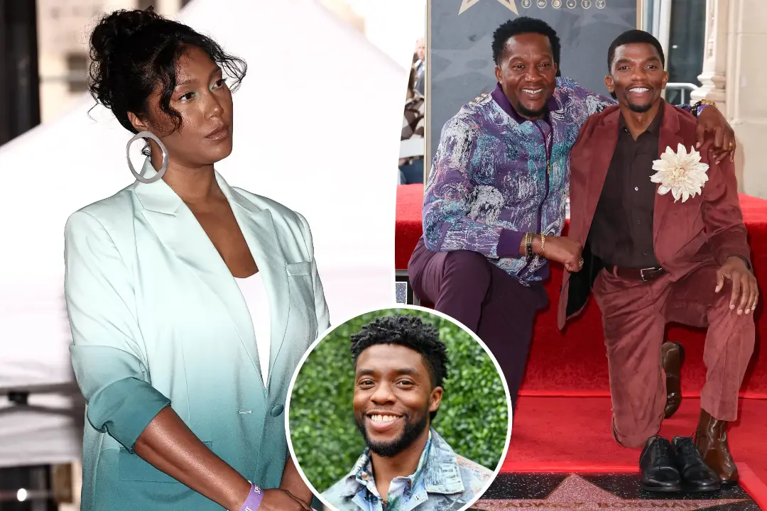 چادویک بوزمن (Chadwick Boseman) در موقعیت‌های مختلف در کنار خانواده‌اش