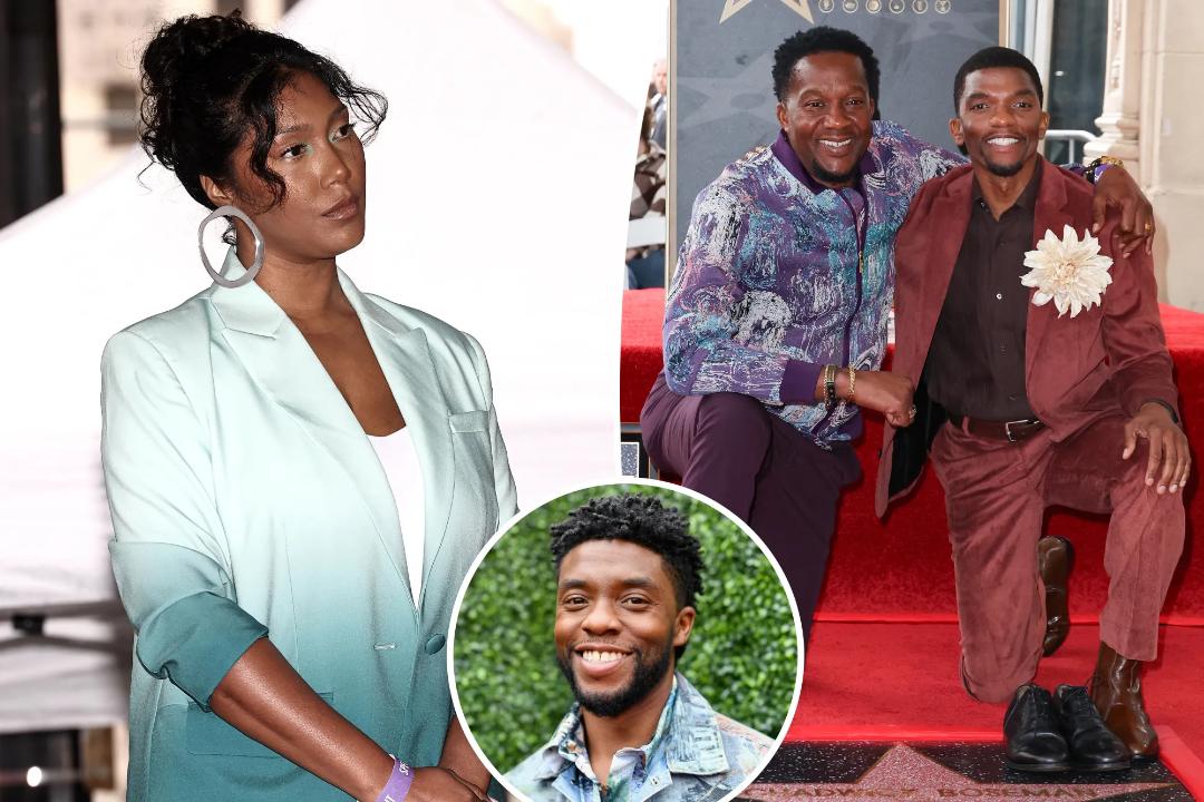 چادویک بوزمن (Chadwick Boseman) در موقعیت‌های مختلف در کنار خانواده‌اش