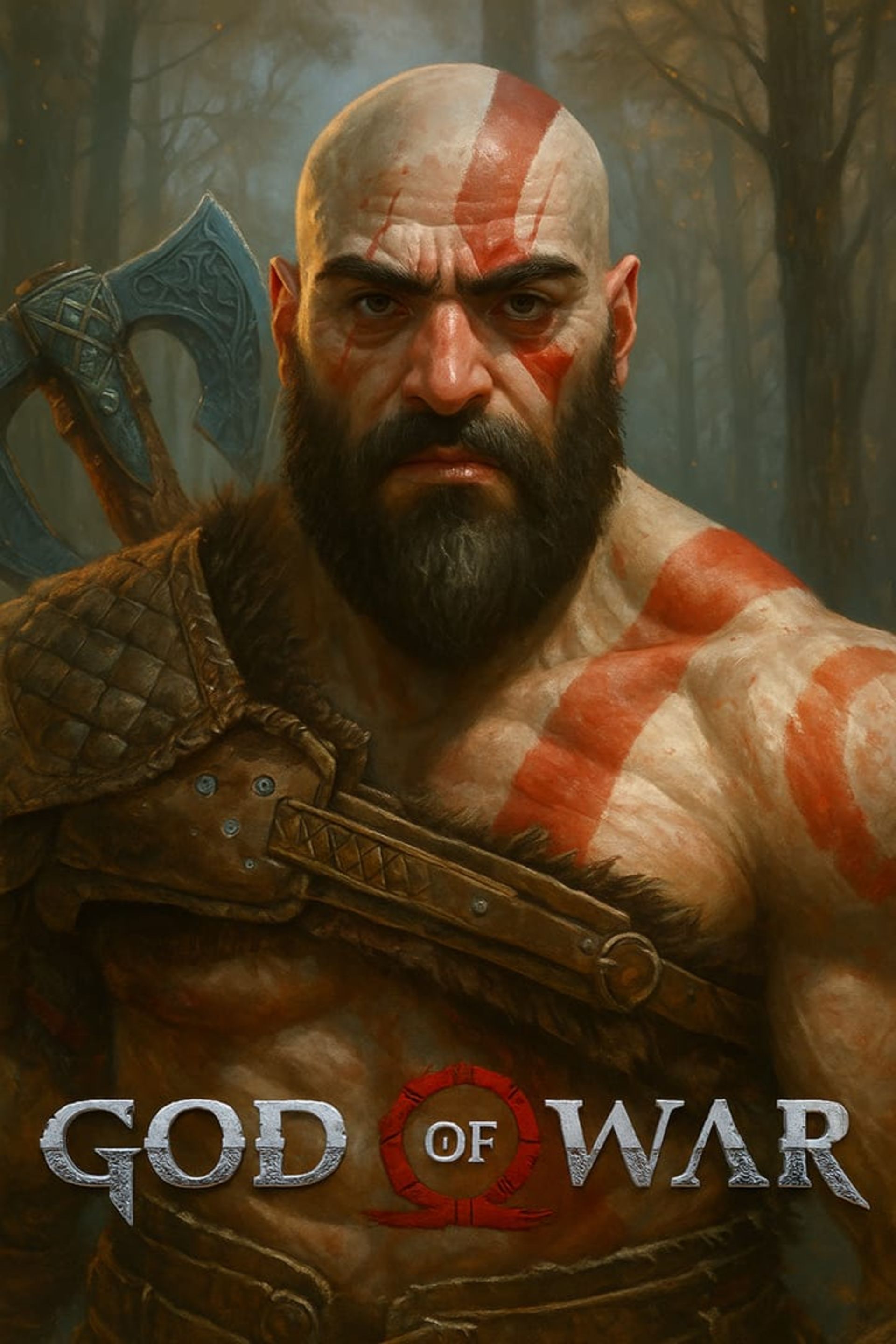 تصویر نویسنده به سبک God of War با کمک هوش مصنوعی ChatGPT