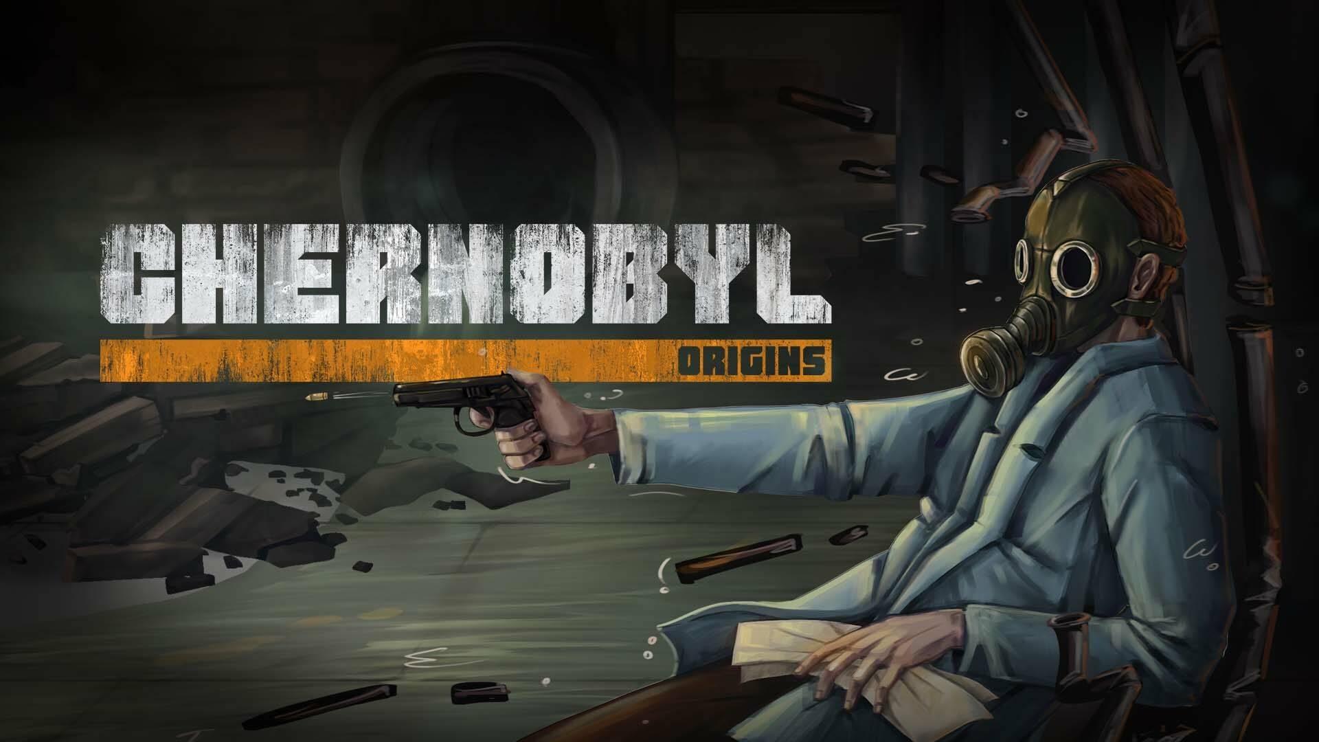 یک شخصیت از بازی Chernobyl: Origins در حال شلیک به نقطه‌ای نامشخص