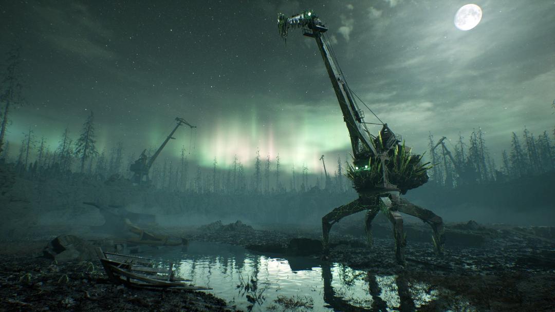 ربات غول‌پیکر در بازی Chernobylite 2