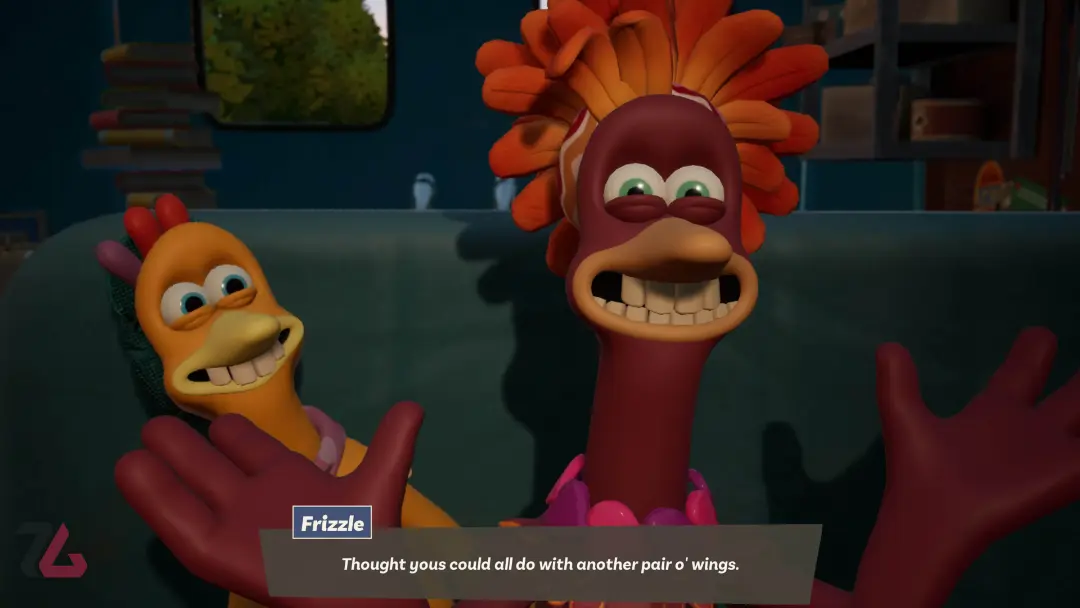 شخصیتهای انیمیشن در بازی Chicken Run Eggstarction