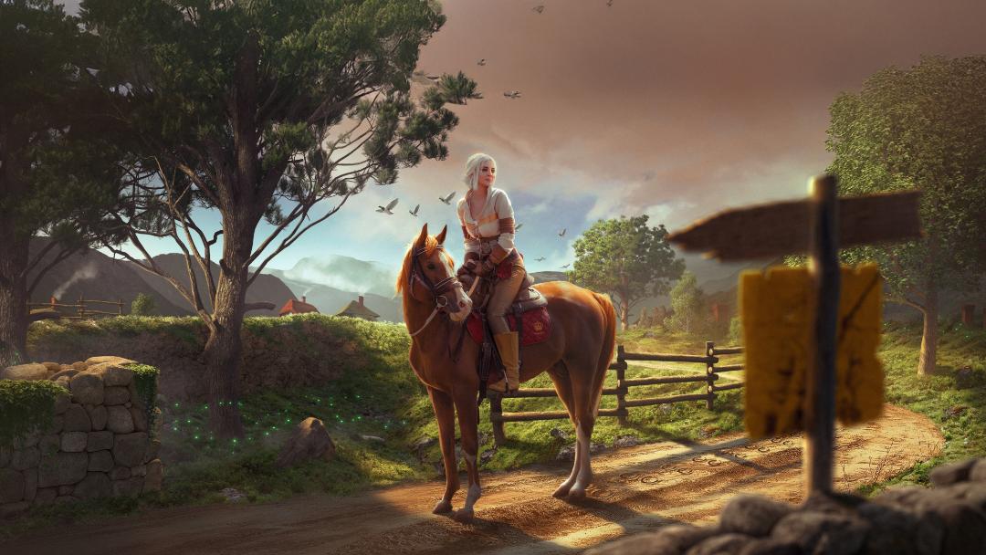 فن آرت سیری (Ciri) در بازی The Witcher 3: Wild Hunt