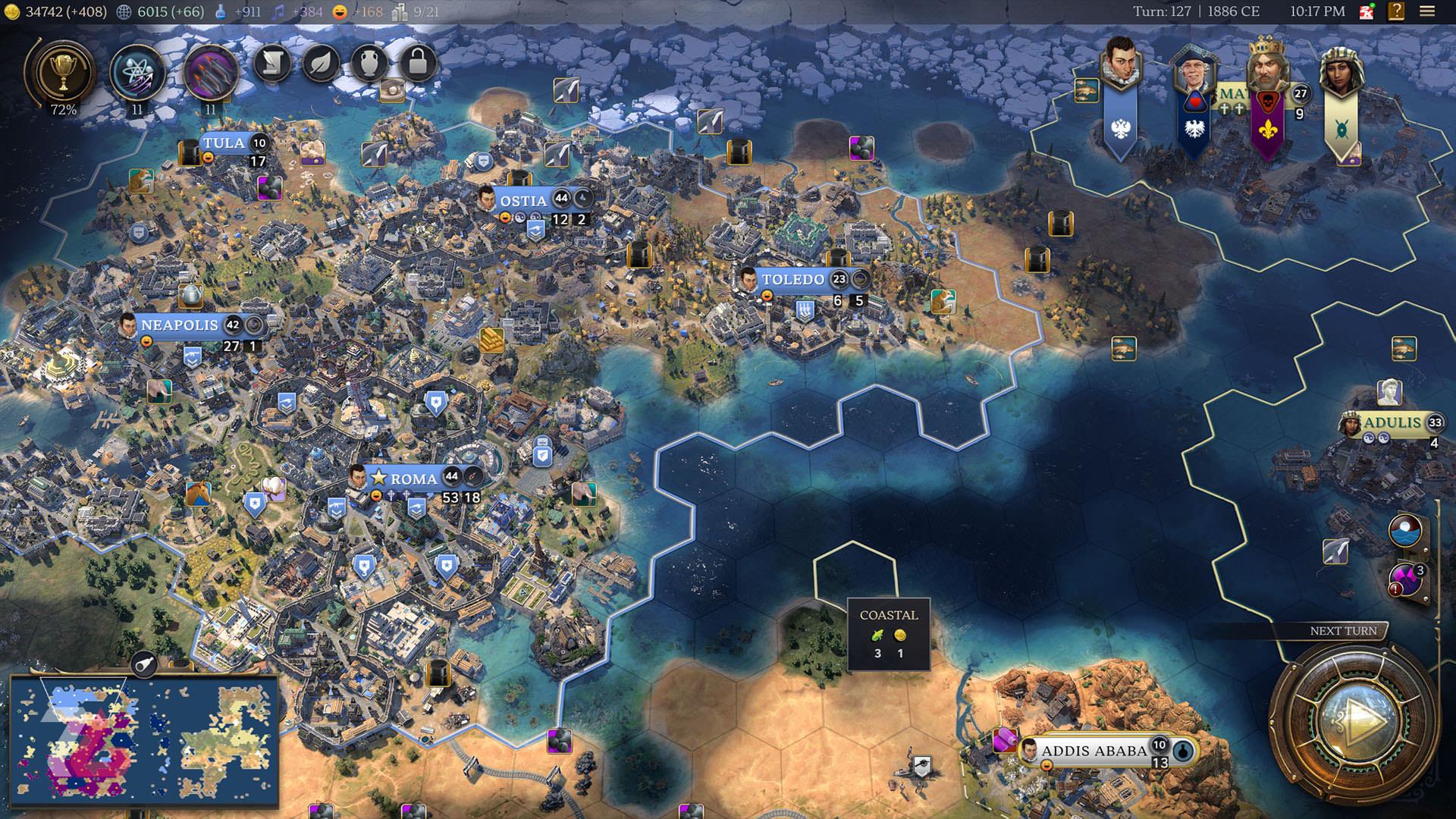 بازی با فرانسه در بازی Civilization 7
