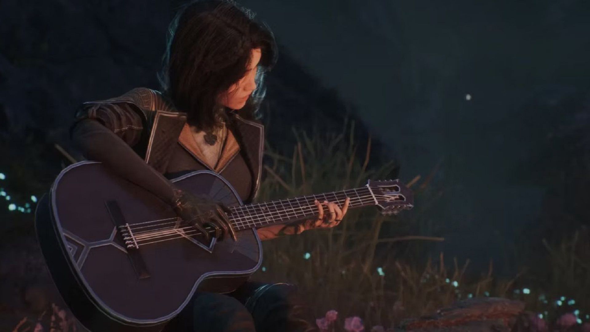 نواختن گیتار توسط لون در بازی Clair Obscur Expedition 33