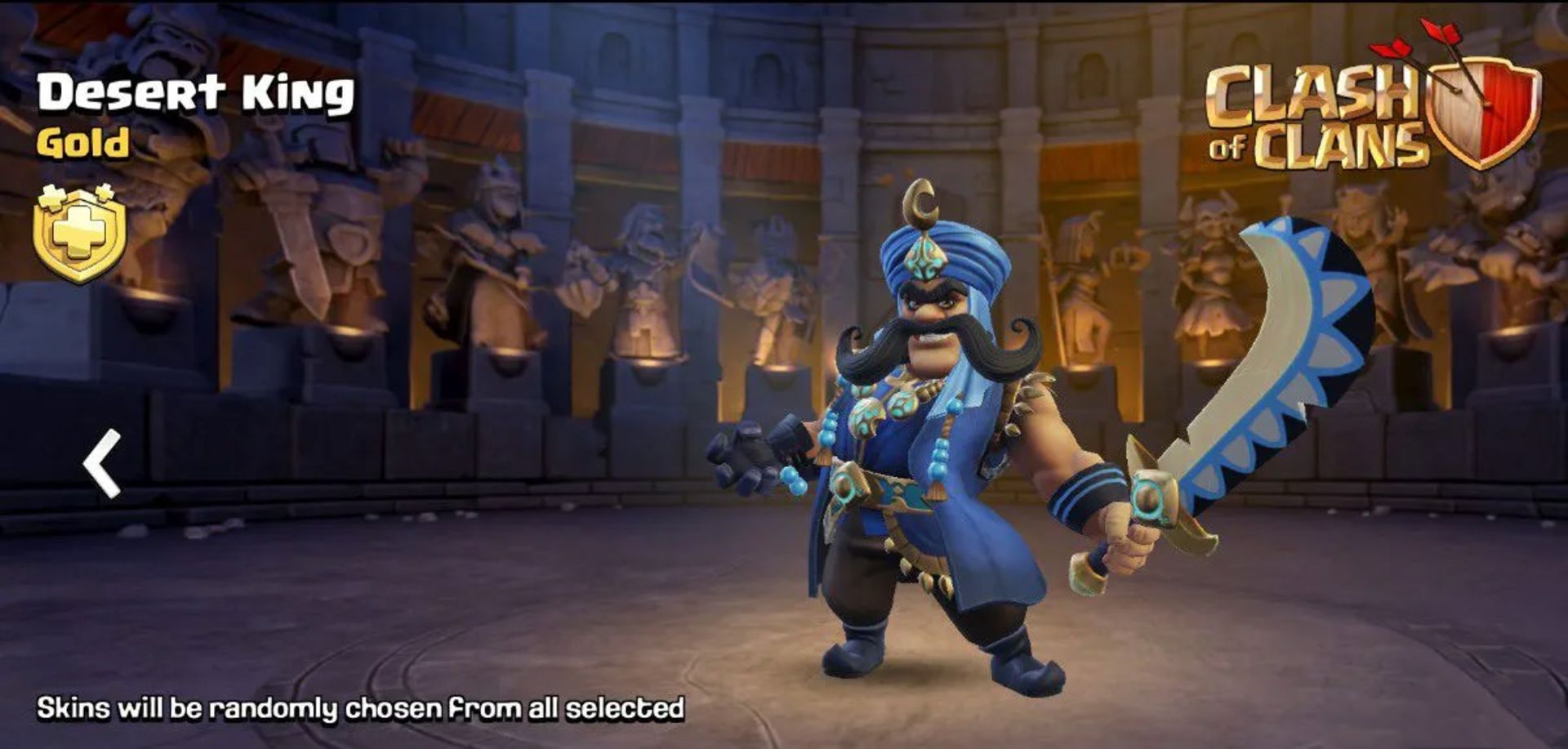 اسکین Desert King بازی کلش اف کلنز