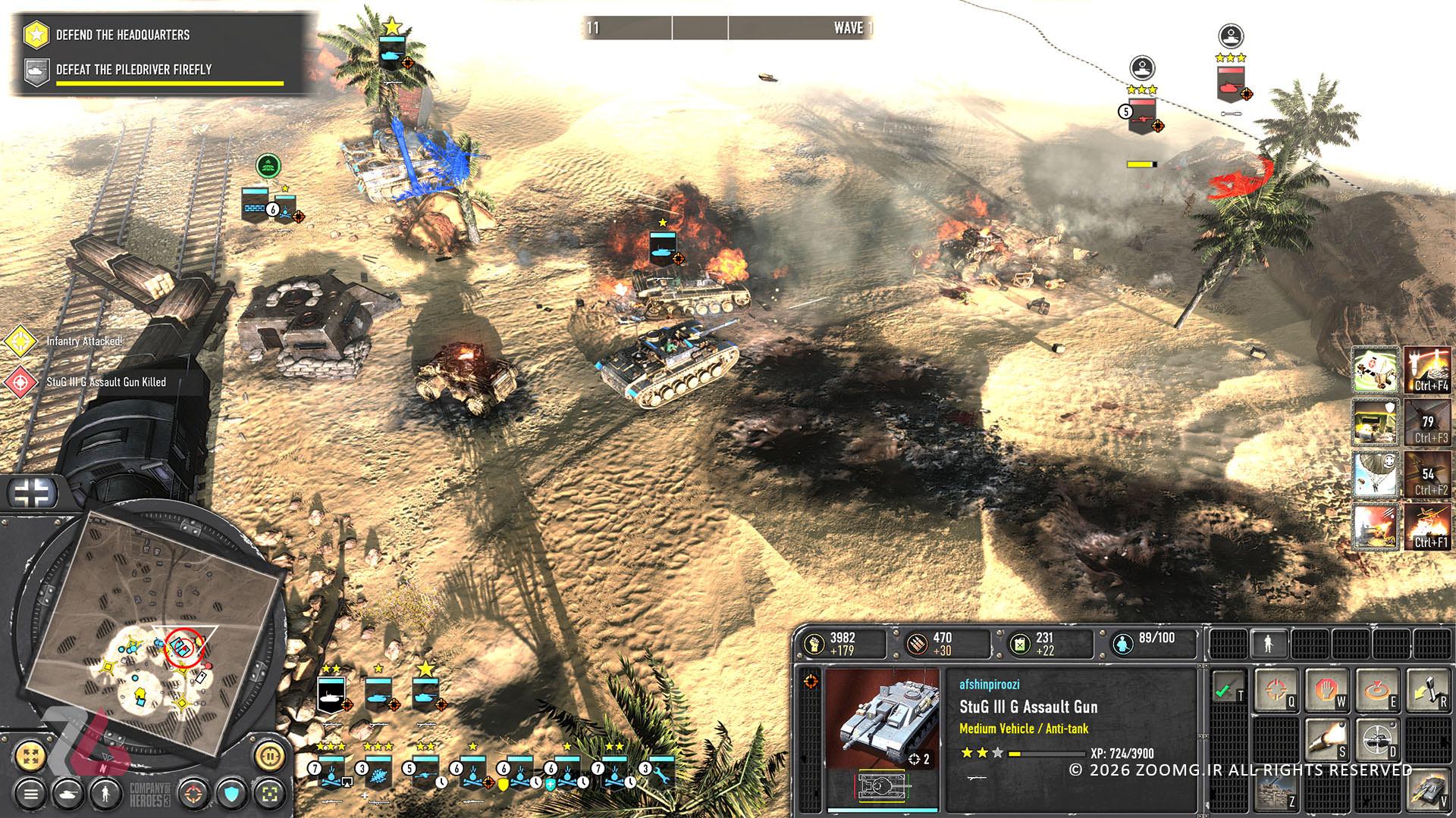 دفاع در برابر دشمن در بازی Company of Heroes 3: Final Stand
