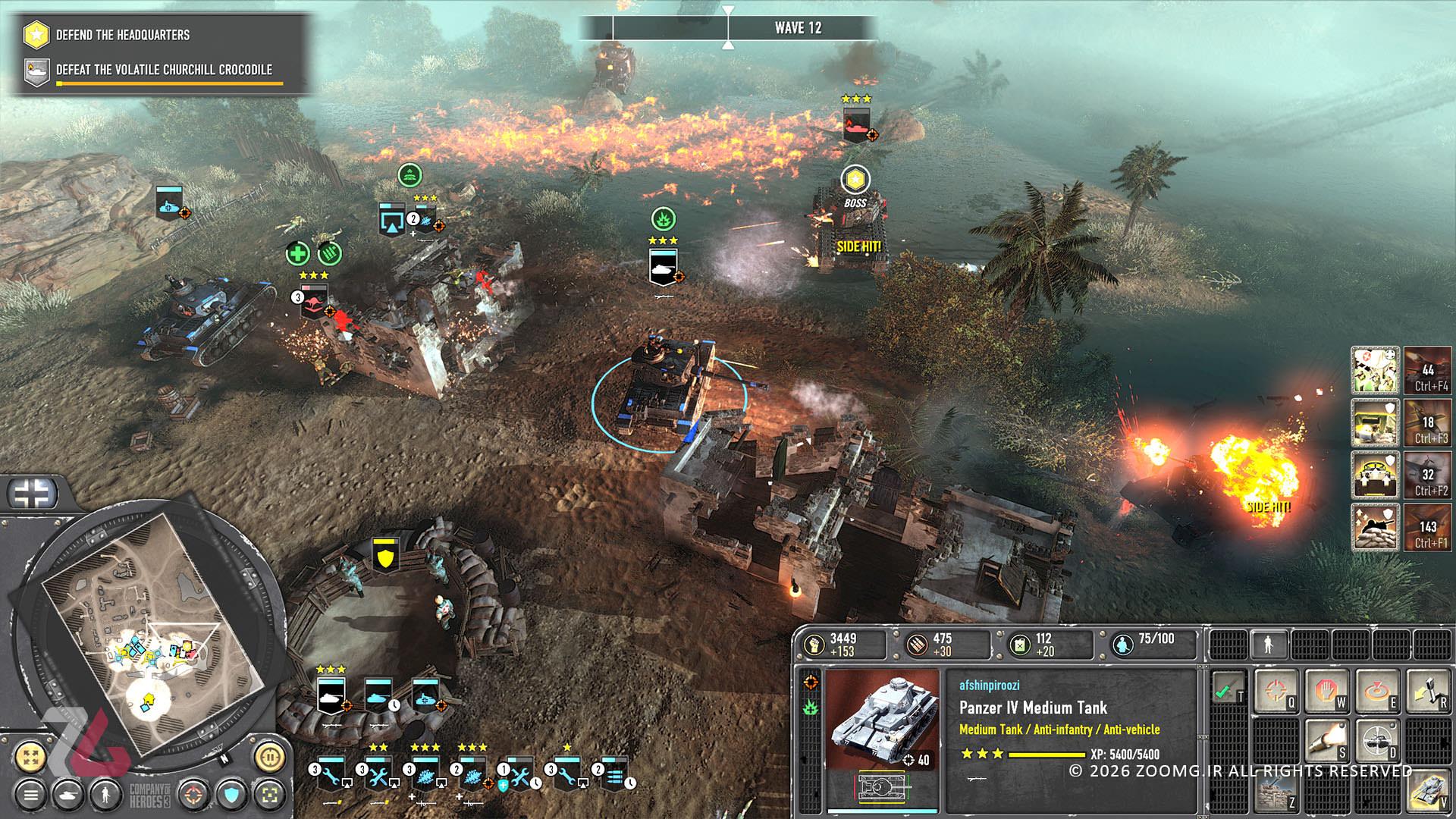 نبرد سنگین در بازی Company of Heroes 3: Final Stand