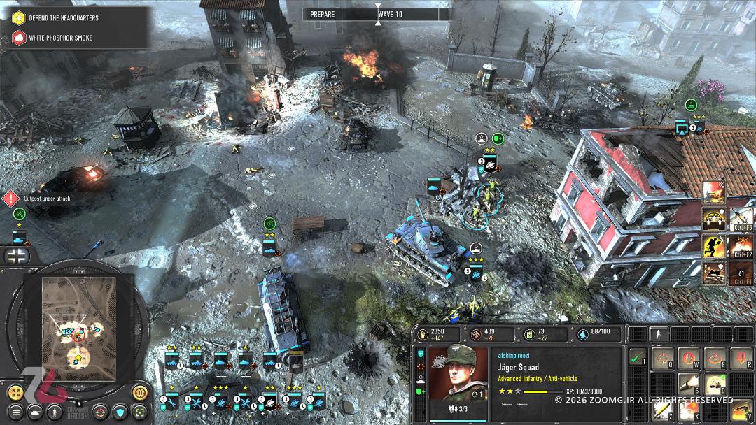 نبرد شبانه در بازی Company of Heroes 3: Final Stand