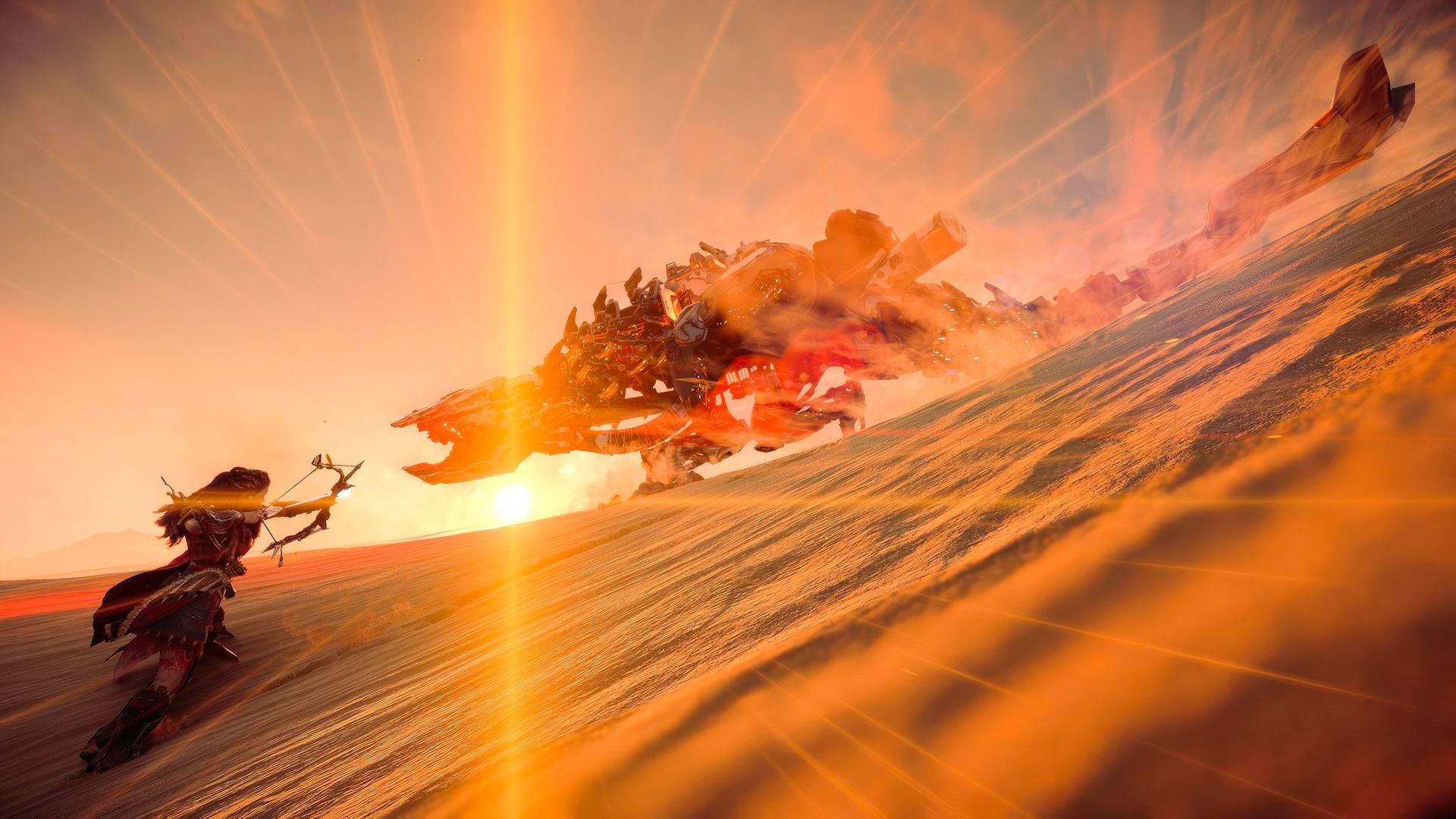 مبارزه الوی (Aloy) با عقرب مکانیکی در بازی Horizon Forbidden West