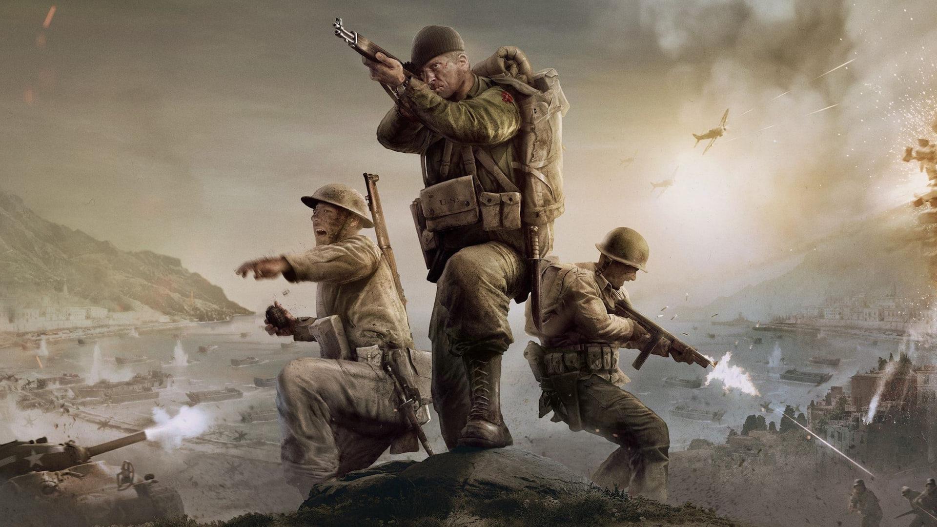 سه سرباز متحد در حال نبرد در بازی Company of Heroes 3