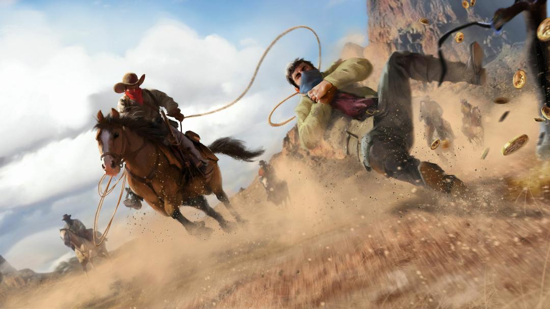 گرفتن آدم‌ها با طناب و کشیدن آن‌ها روی زمین در بازی Red Dead Redemption 2