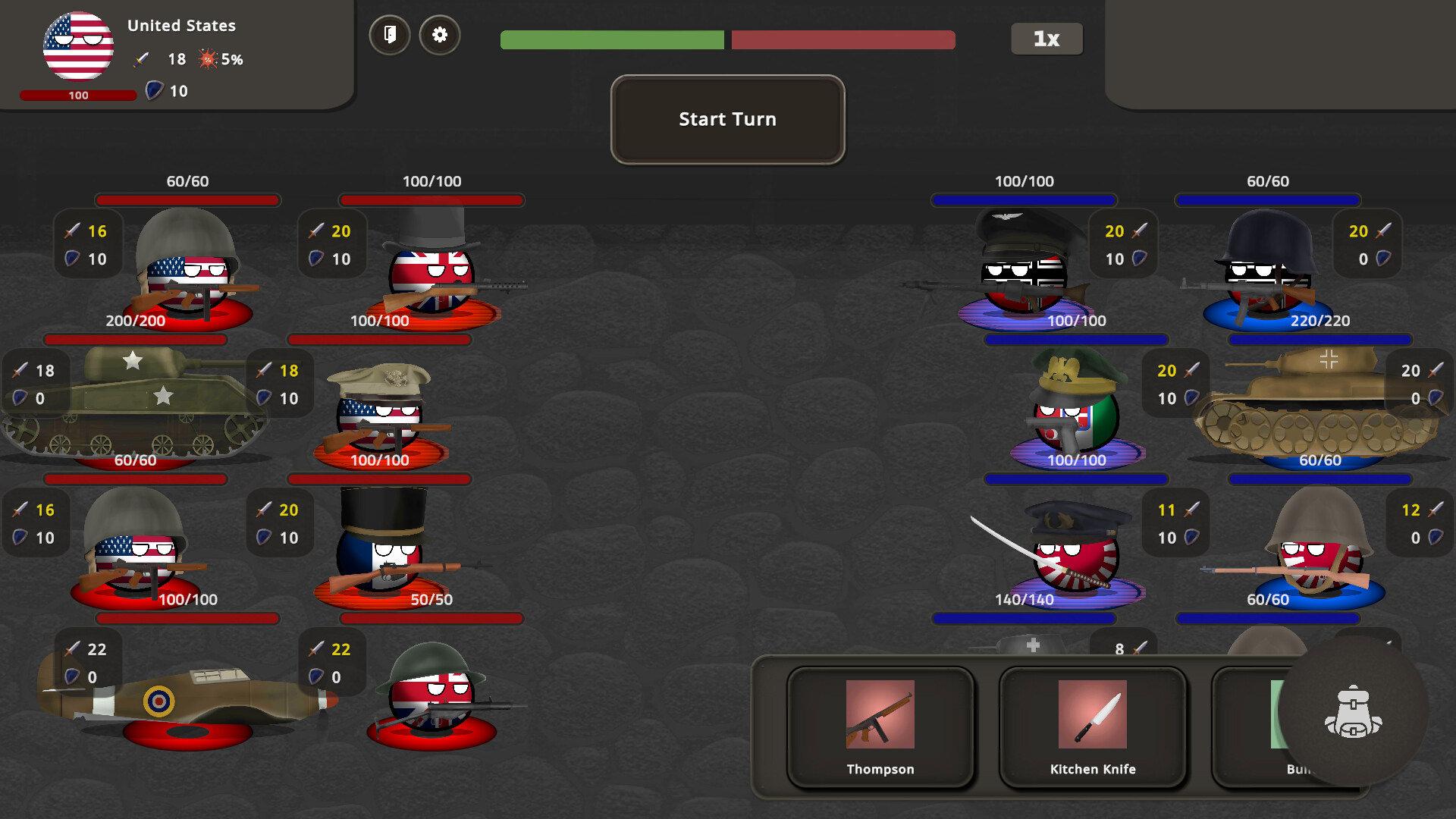 بازی موبایل Countryball: World 1930