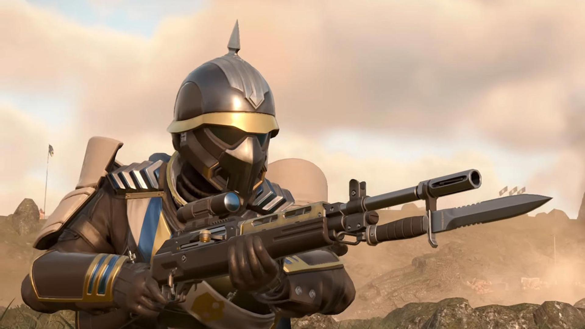 سرباز مسلح در بازی Helldivers 2