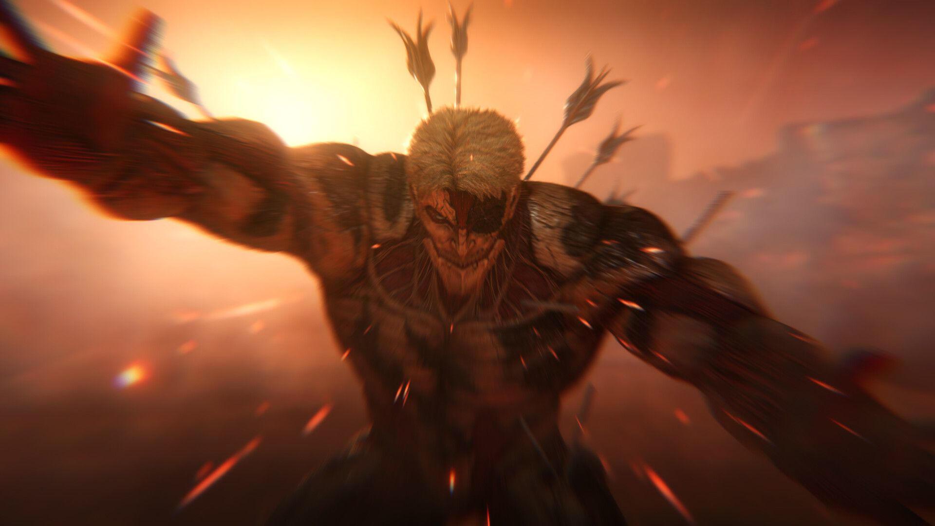 تایتان غول پیکر در بازی Attack on Titan 3