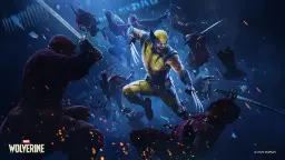 شخصیت ولورین با چنگال‌های فلزی در حال مبارزه با گروهی از دشمنان در بازی Marvel's Wolverine است.