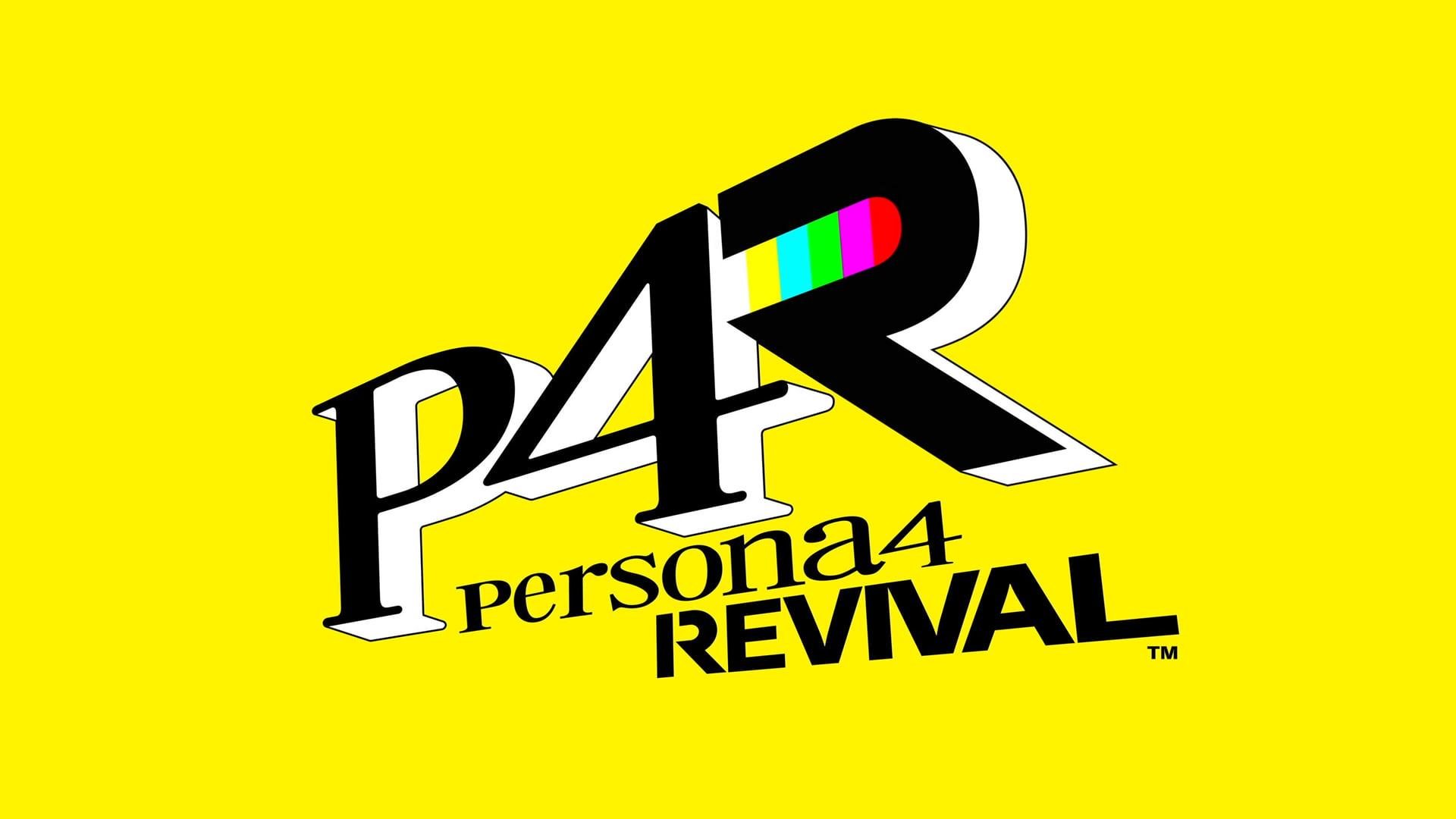 لوگوی گرافیکی بازی Persona 4 Revival که عبارت P4R را با رنگ‌های متنوع نشان می‌دهد.