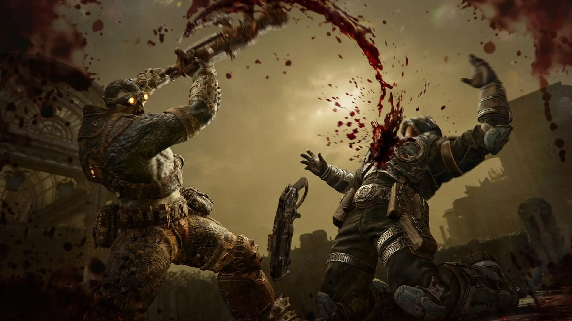 مبارزه خونین شخصیت‌های بازی Gears of War E-Day در میدان جنگ