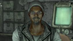 شخصیت Three Dog با عینک در محیط بازی Fallout 3