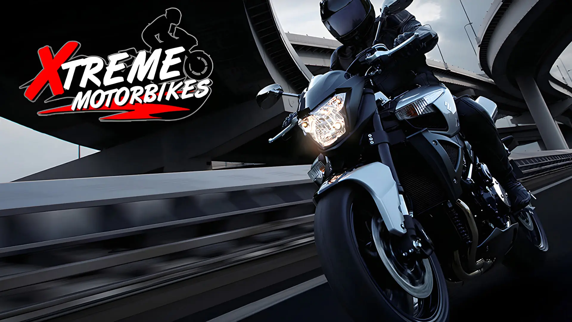 موتورسوار در حال حرکت با موتورسیکلت در بازی Xtreme Motorbikes