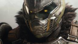 شخصیت دوم اسلیر (Doom Slayer) با چشم‌زرد در بازی Doom The Dark Ages