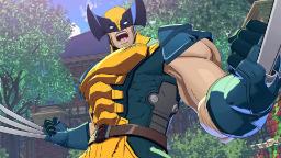 شخصیت وُلورین (Wolverine) با چنگال‌های فلزی در محیط بازی Marvel Tokon