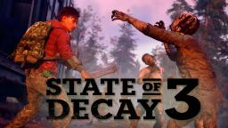 مبارزه شخصیت بازی با زامبی‌ها در محیط جنگلی State of Decay 3