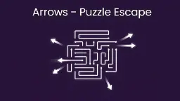 نماد گرافیکی بازی Arrows - Puzzle Escape شامل خطوط مارپیچ و فلش‌های خروجی