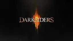 لوگوی بازی Darksiders 4 با نماد مرکزی در پس‌زمینه‌ای مشکی