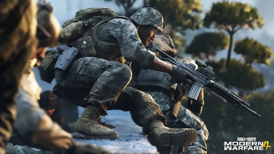 سربازان نظامی در حال عملیات در بازی Call of Duty: Modern Warfare 4