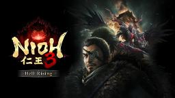 شخصیت اصلی بازی Nioh 3 در کنار یک موجود هیولایی در پس‌زمینه