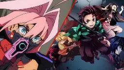 شخصیت‌های انیمه سایبرپانک (Cyberpunk: Edgerunners) در کنار شخصیت‌های انیمه شیطان‌کش (Demon Slayer)