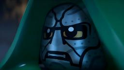 چهره لگو (LEGO) شخصیت دکتر دووم در بازسازی تریلر فیلم Avengers: Doomsday