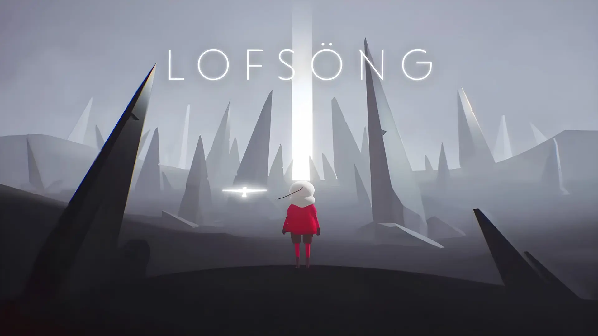 شخصیت اصلی بازی Lofsong (Lofsong) در میان صخره‌های تیز و مه‌آلود