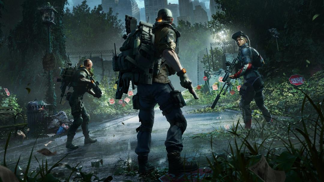 شخصیت‌های بازی The Division 2 (The Division 2) در محیط جنگل‌زده شهری