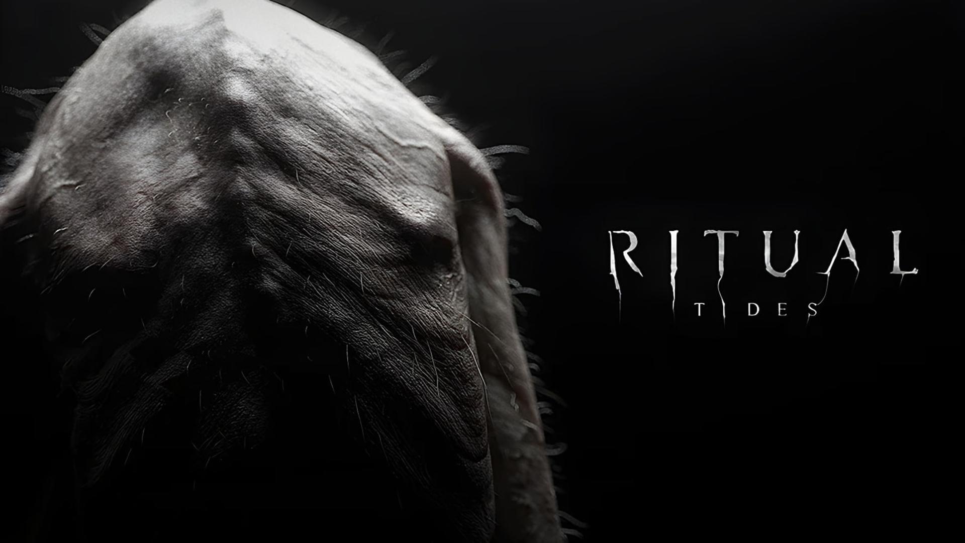 چهره‌ی موجودی ترسناک در بازی Ritual Tides با بافت پوست ناهموار