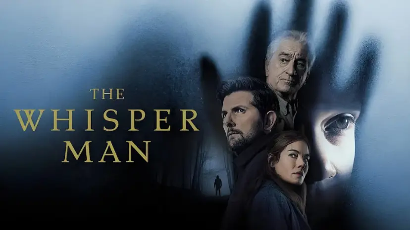 چهره‌های بازیگران فیلم The Whisper Man در پس‌زمینه تاریک