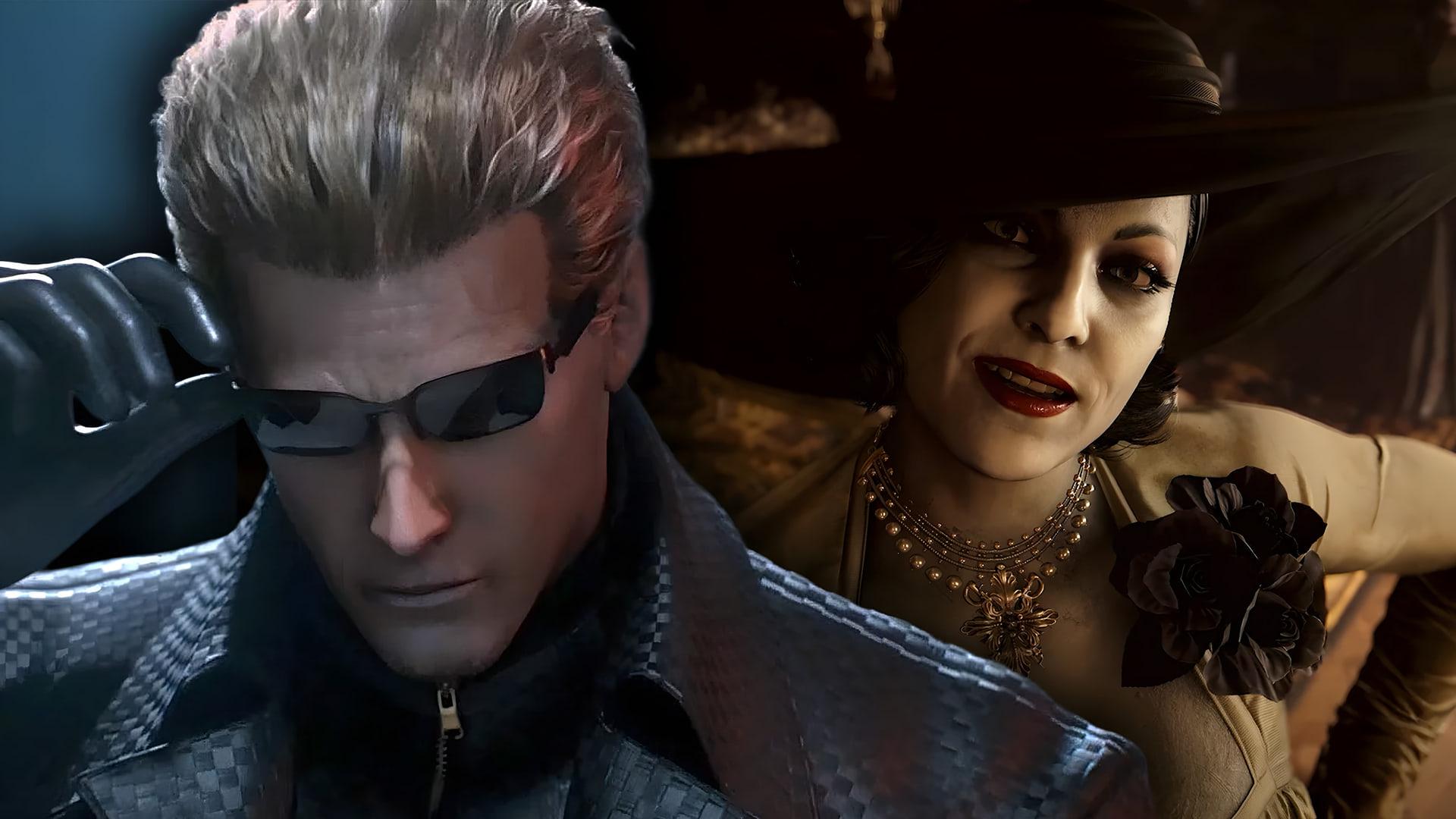 مجسمه‌های در ابعاد واقعی آلبرت وسکر (Albert Wesker) و لیدی دیمیترسکو (Lady Dimitrescu)