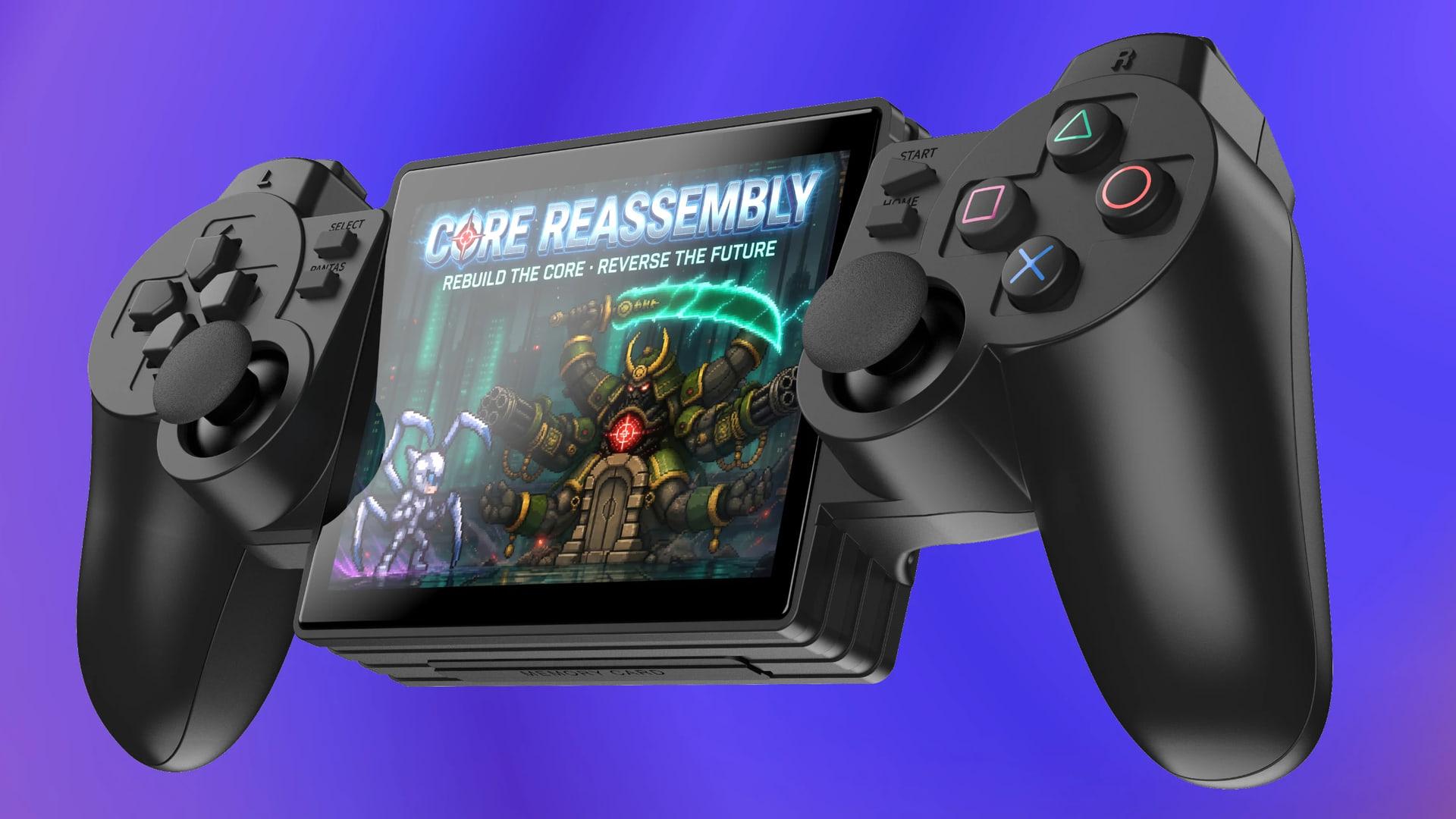 کنسول دستی Yoniq Portal با طراحی الهام‌گرفته از پلی استیشن ۲ (PlayStation 2)