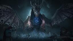 اژدهای عظیم‌الجثه در بازی Dragon's Dogma 2 (Dark Arisen) در میان گروه‌های دشمن