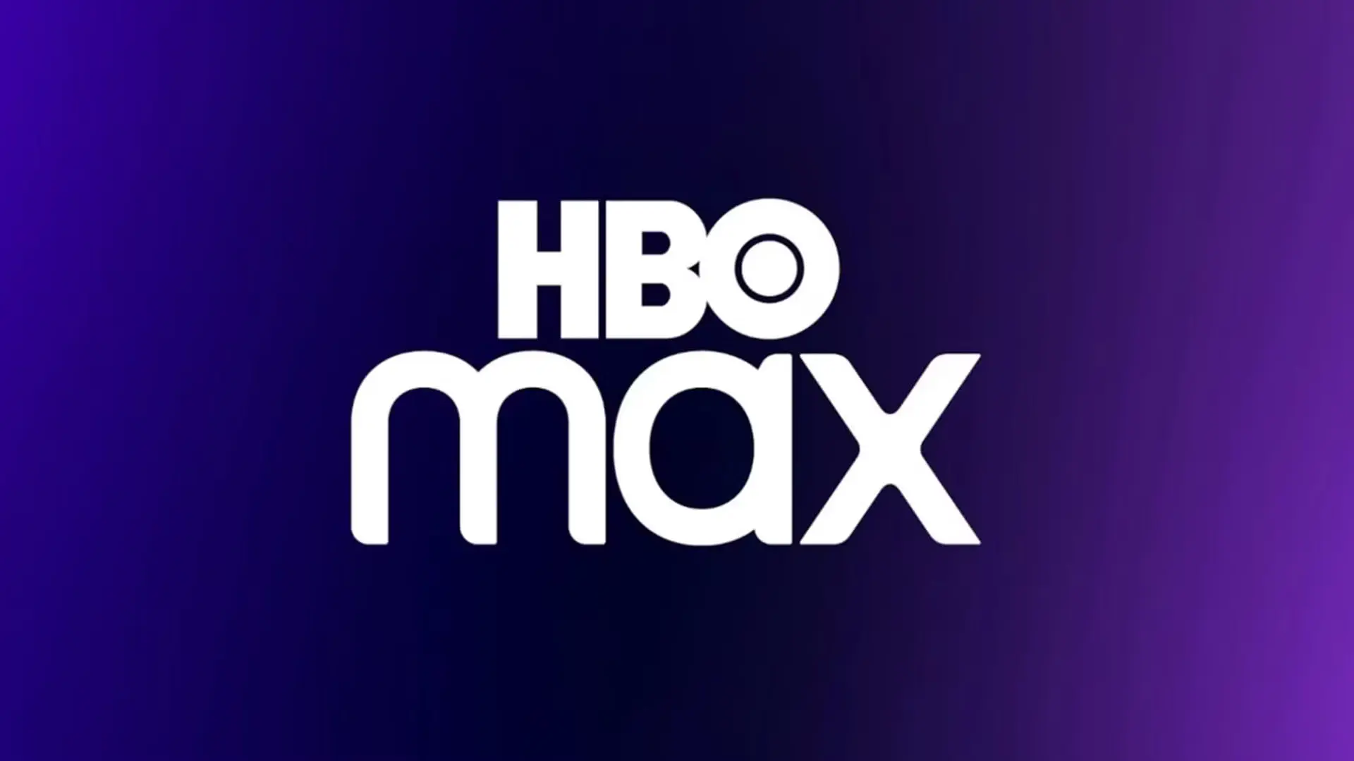 لوگوی سفید سرویس استریم اچ‌بی‌او مکس (HBO Max) روی پس‌زمینه بنفش و آبی