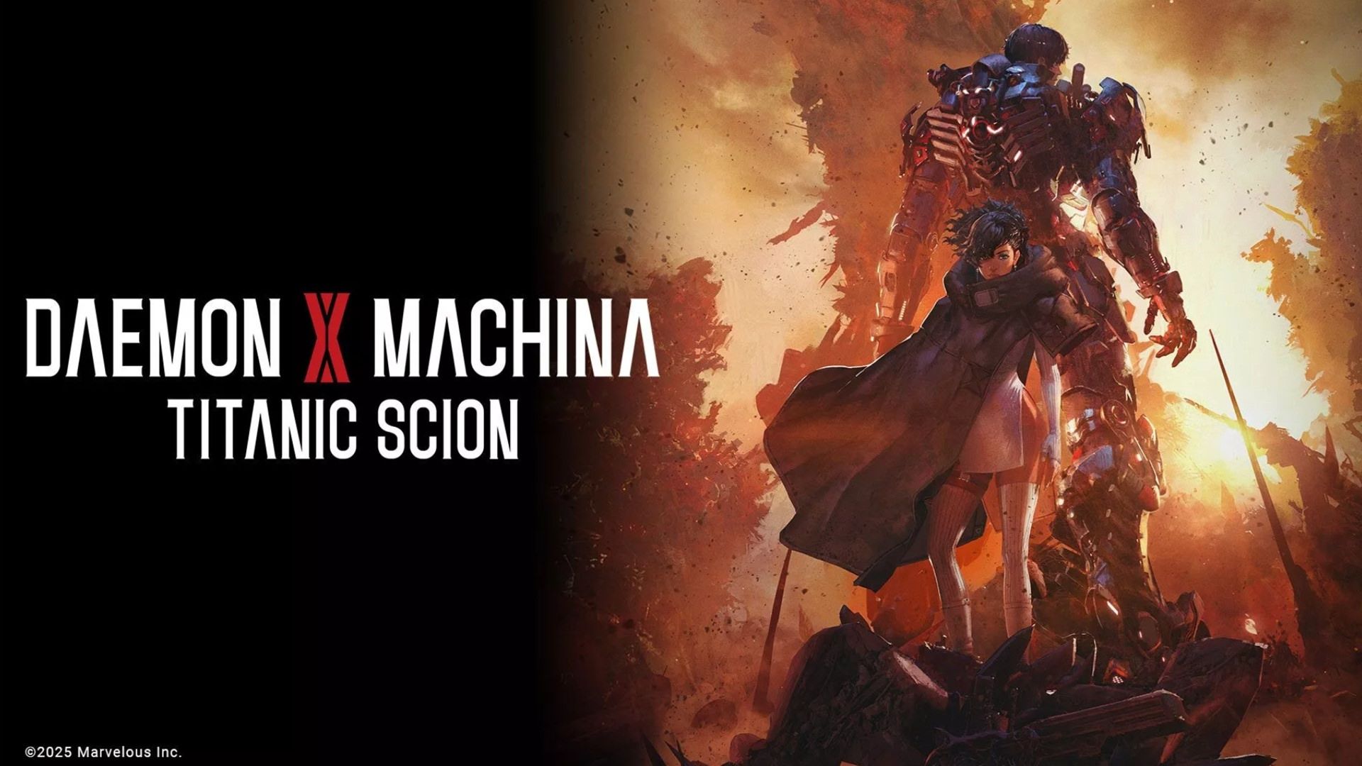 پوستر بازی Daemon X Machina: Titanic Scion با شخصیت‌های آن