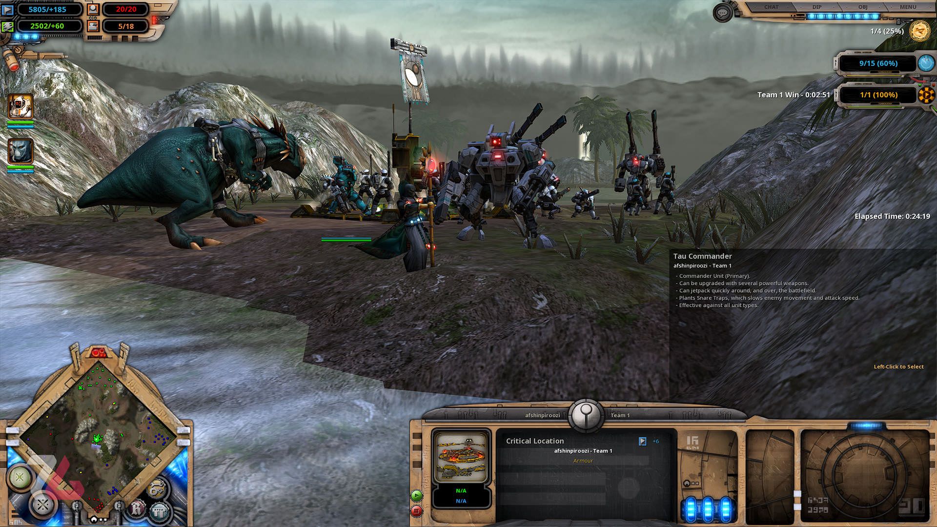 نیروهای تائو در بازی Dawn of War – Definitive Edition از دید سه بعدی