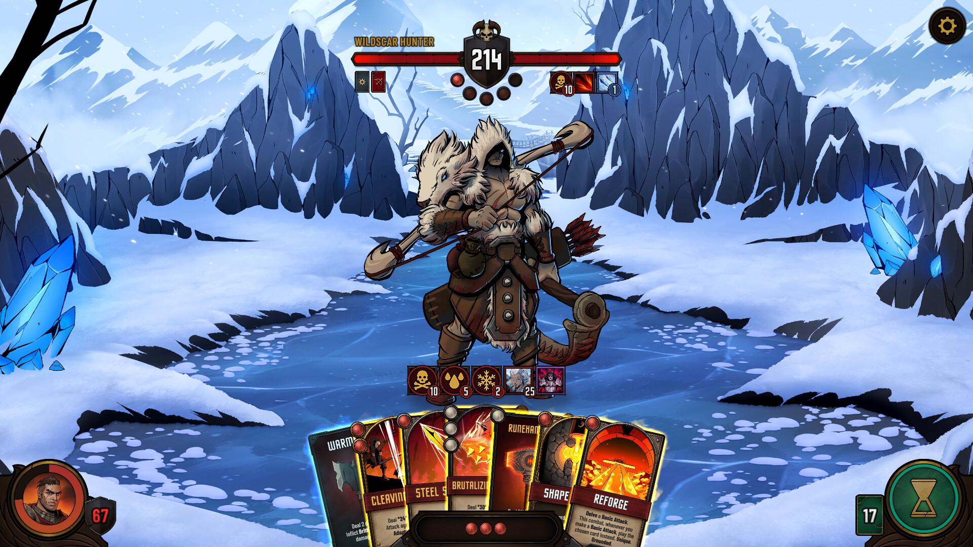گیم‌پلی بازی موبایل Dawncaster Deckbuilding RPG