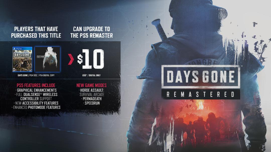 ارتقا ۱۰ دلاری بازی Days Gone به نسخه ریمستر