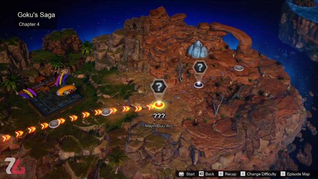 نقشه بازی Dargon Ball Sparking Zero