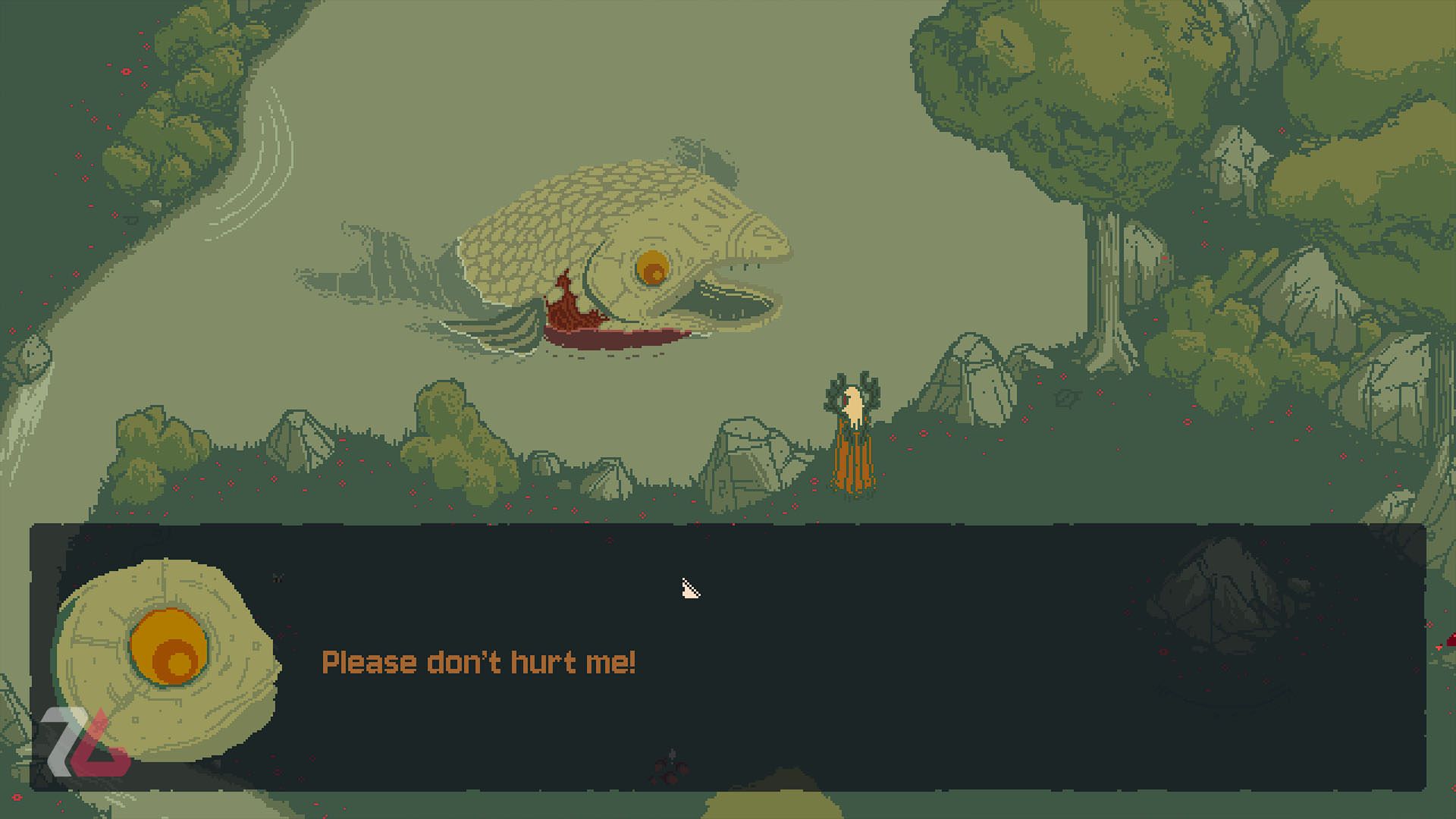 ماهی غمگین در بازی Death Howl