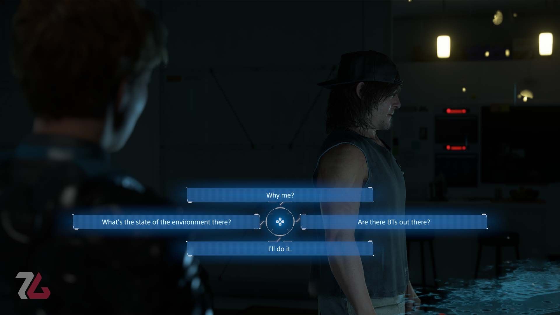 انتخاب دیالوگ‌ها در بازی Death Stranding 2