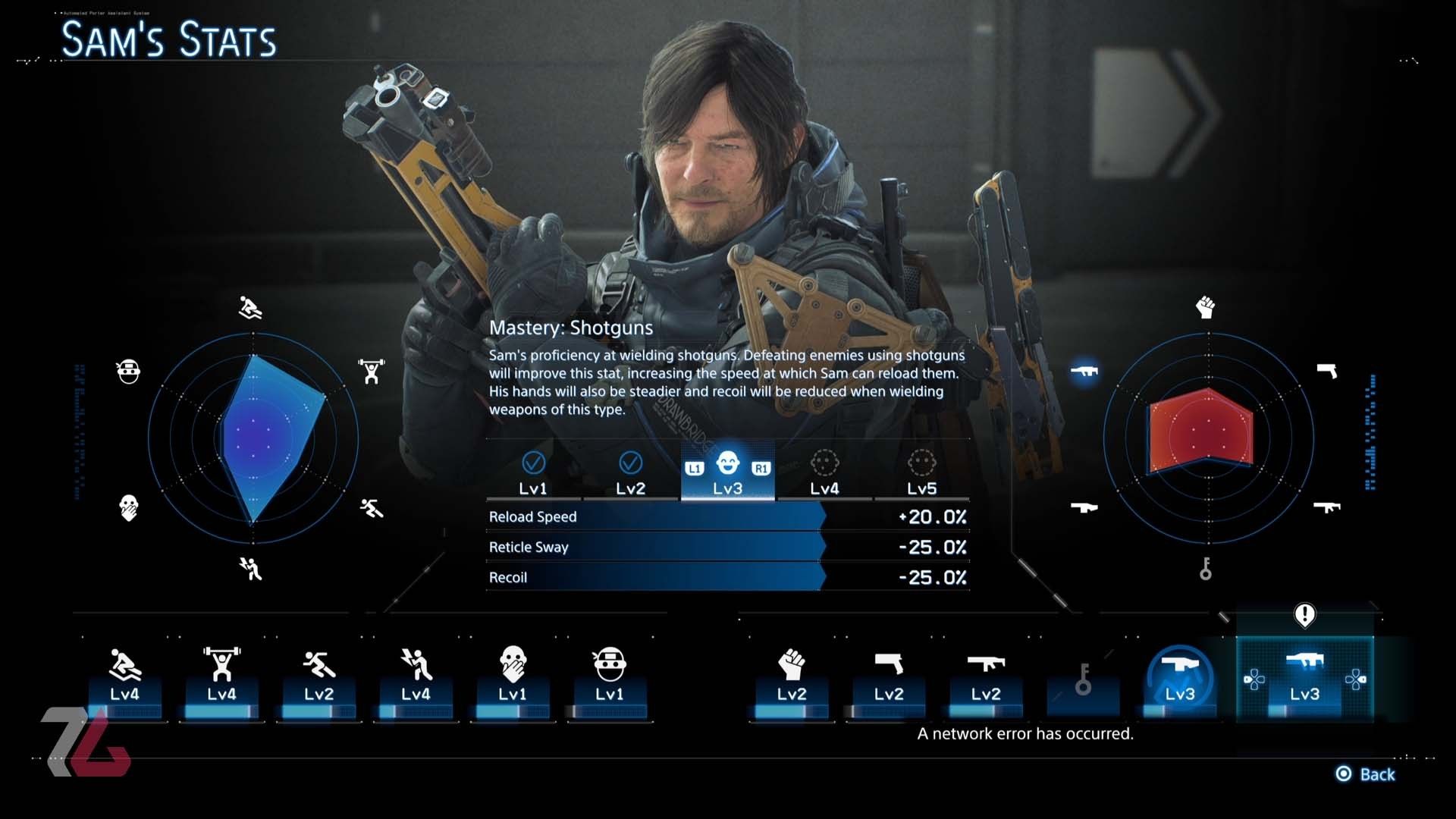 آمار بازیکن در بازی Death Stranding 2